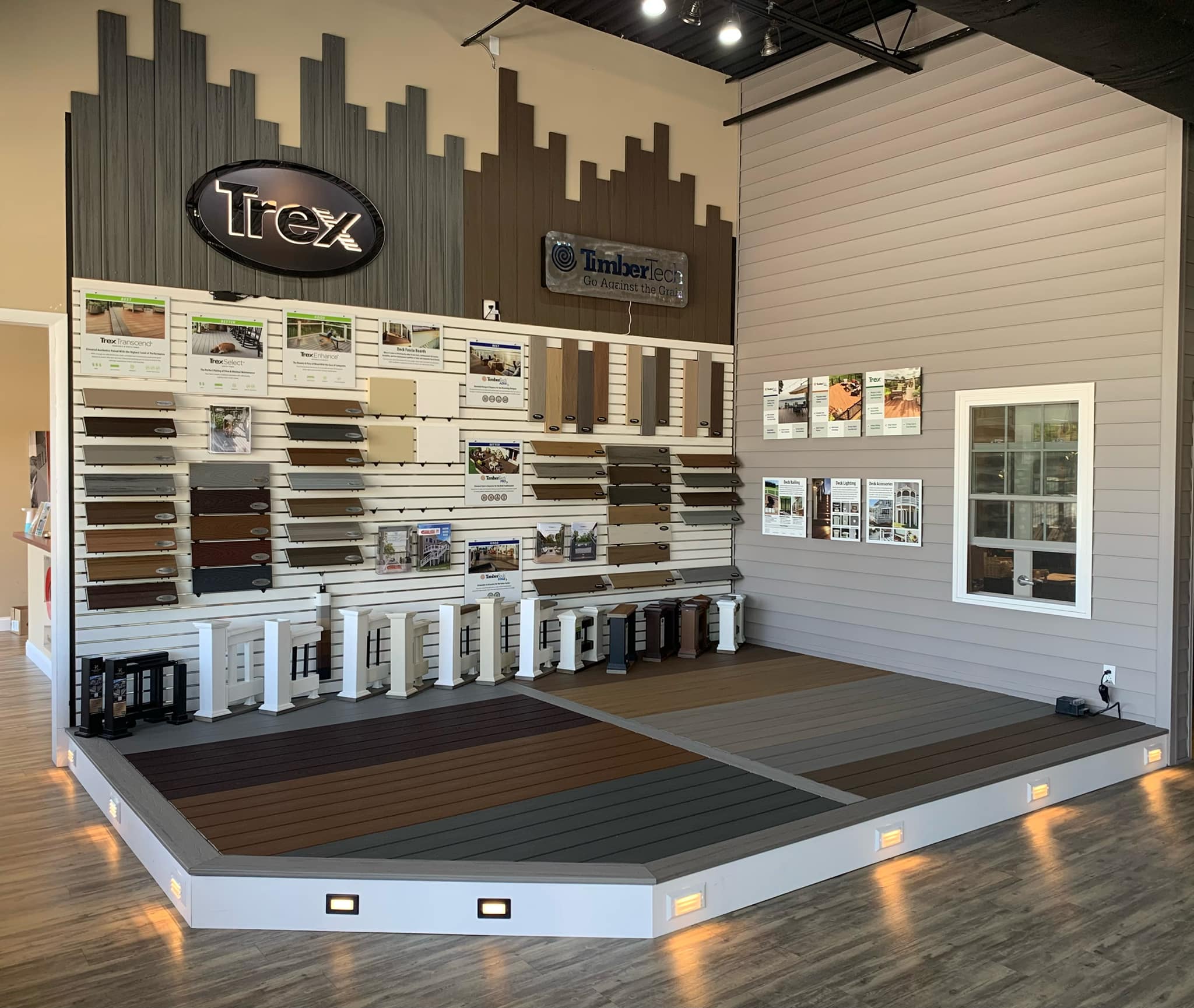 Composite Deck Showroom, Deck Samples, Annapolis location Photos